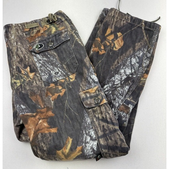 Mossy Oak Hunting Pants Stealth Weave Heavy Duty Double Knee 38/34x30 Camouflage - Picture 1 of 16